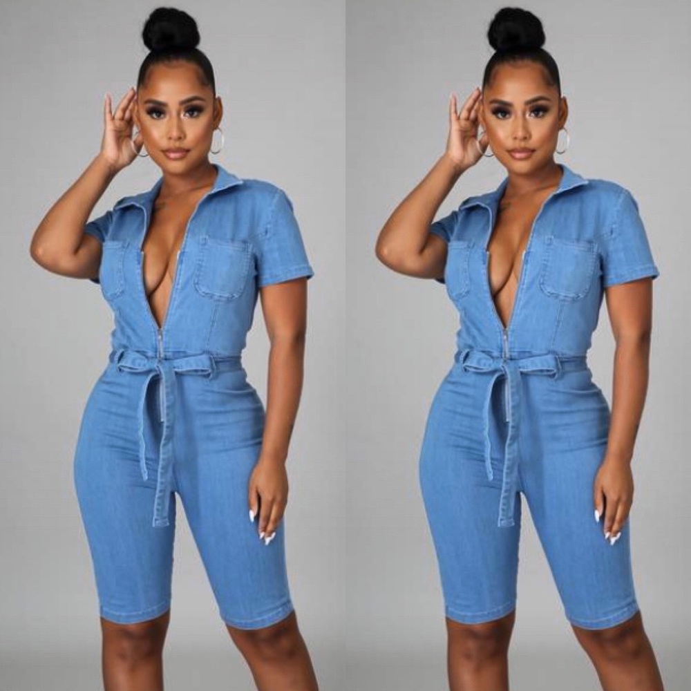 Blue Jean Romper